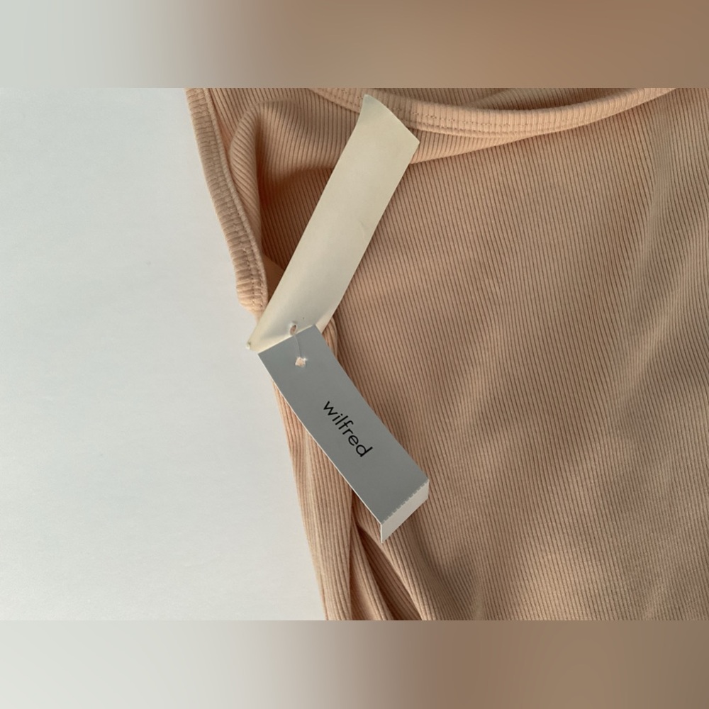 Wilfred Free GO-TO Tank Dress flax beige Size S NWT - Picture 9 of 9